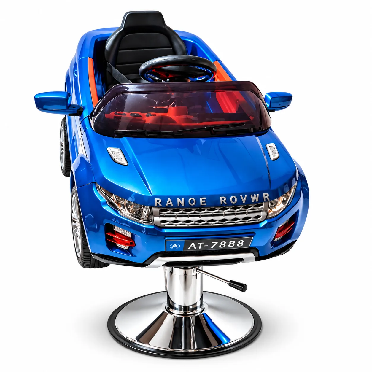 Sillón Infantil Auto Azul Hidráulico con Cinturón Rivo