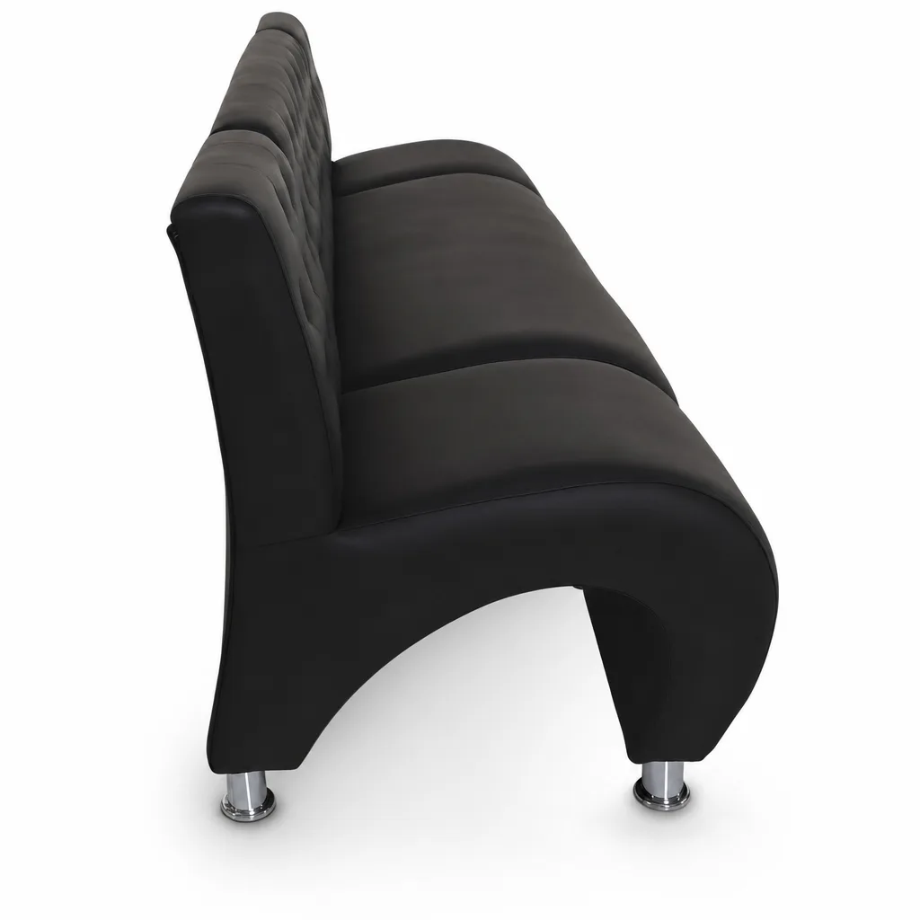 Juego de Sillones de Espera Botones Negros LIA
