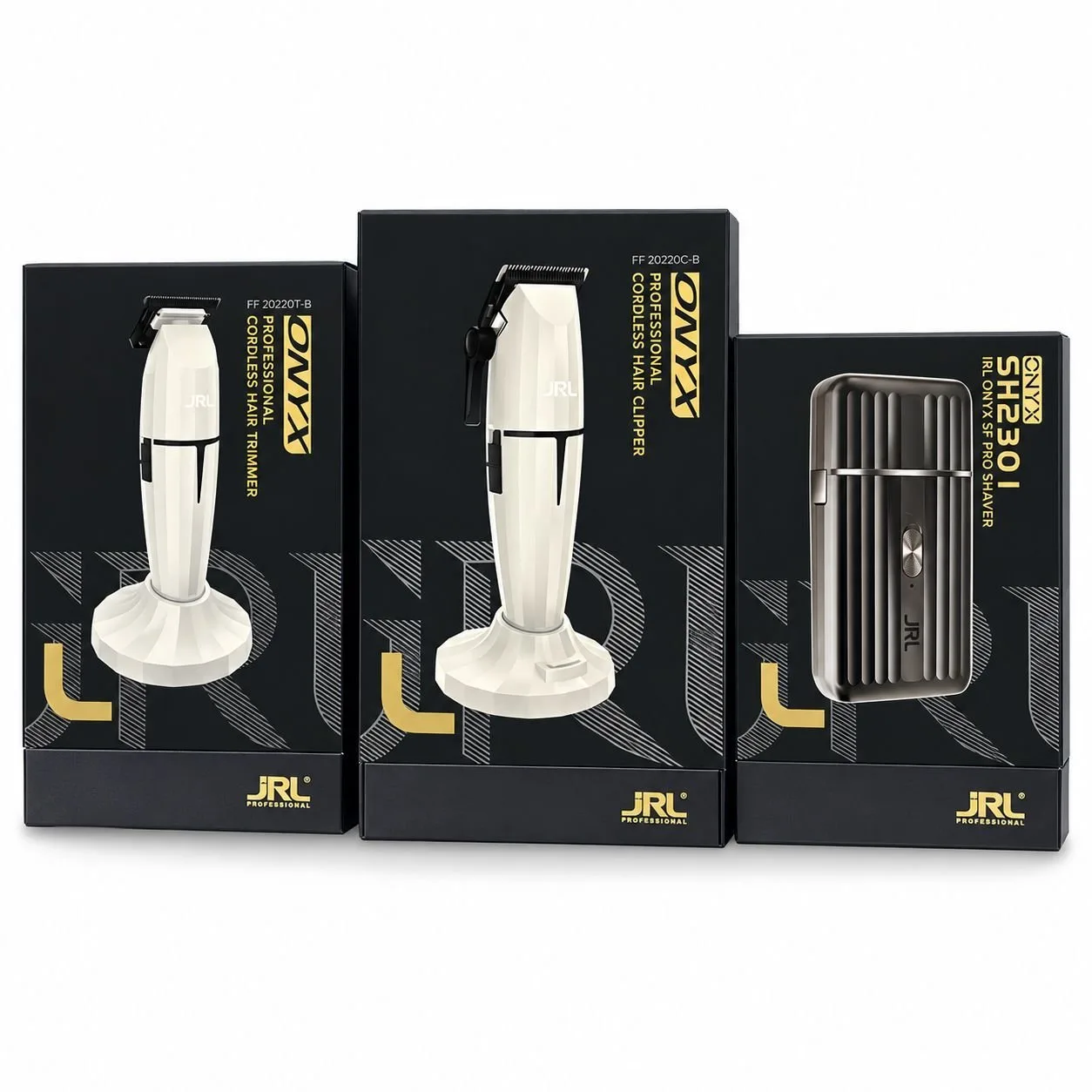 Combo JRL Onyx Professional — Recortadora + Máquina de Corte + Afeitadora