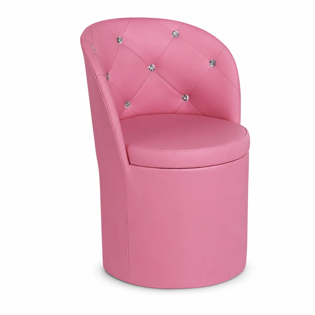Puff con Respaldo Glam Liria (Rosa)