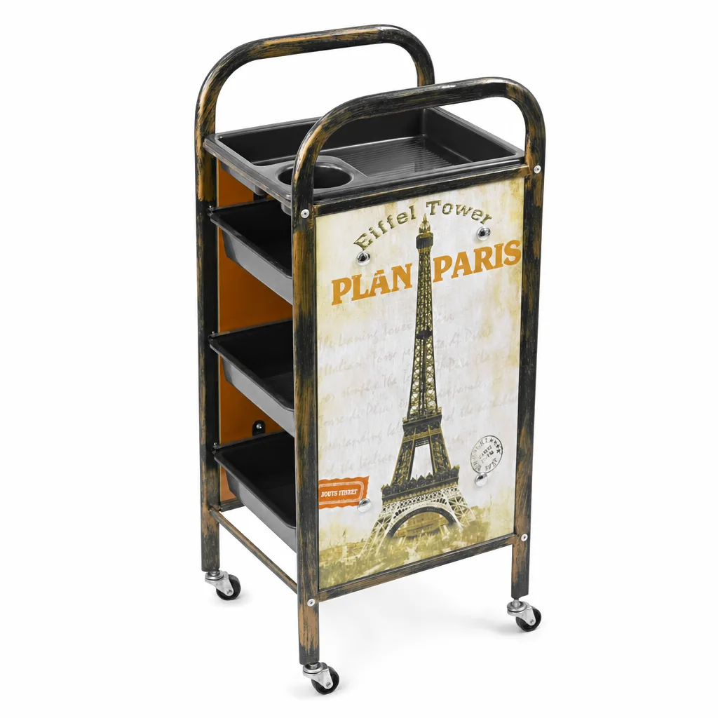 Carrito Auxiliar Con Diseño Compacto Paris