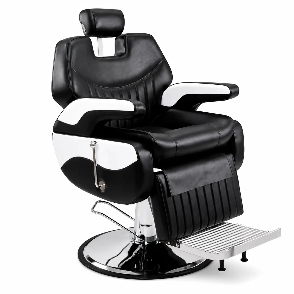 Sillón Barbero Con Comfort Profesional Koken Panda Premium