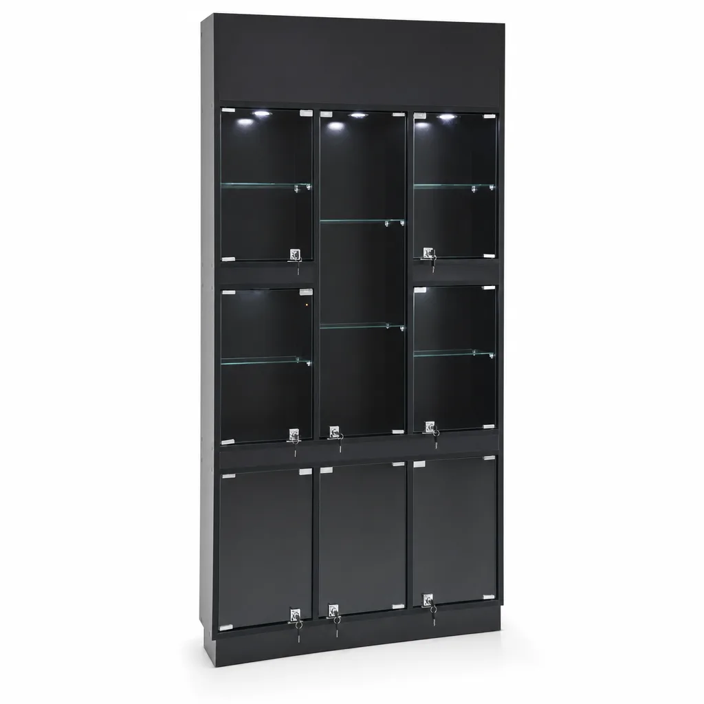 Exhibidor Vitrina Funcional Total Pro Noxar (Negro)