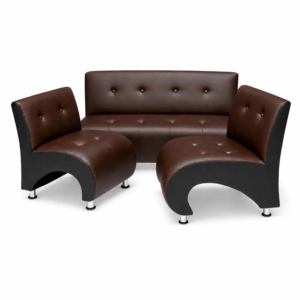 Sillon de Espera Comodo y Elegante Brown