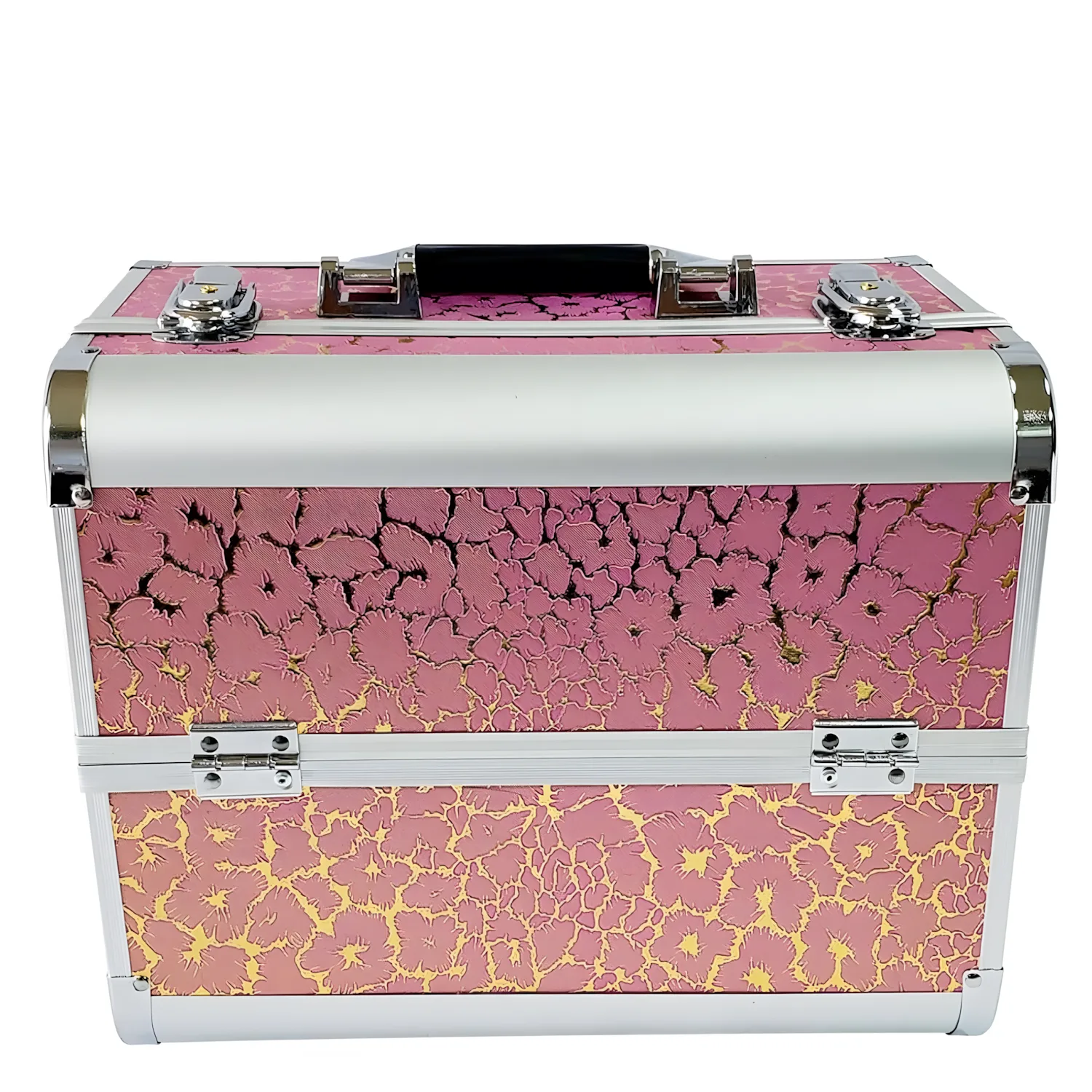Neceser Con Estilo Brillante y Moderno Crack Gold